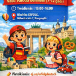 Atveram pieteikšanos! KINDERUNI • Vācu valoda bērniem (7–12 gadi)