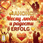 Любовь, свет и карнавал: ваш гид по февралю в ERFOLG